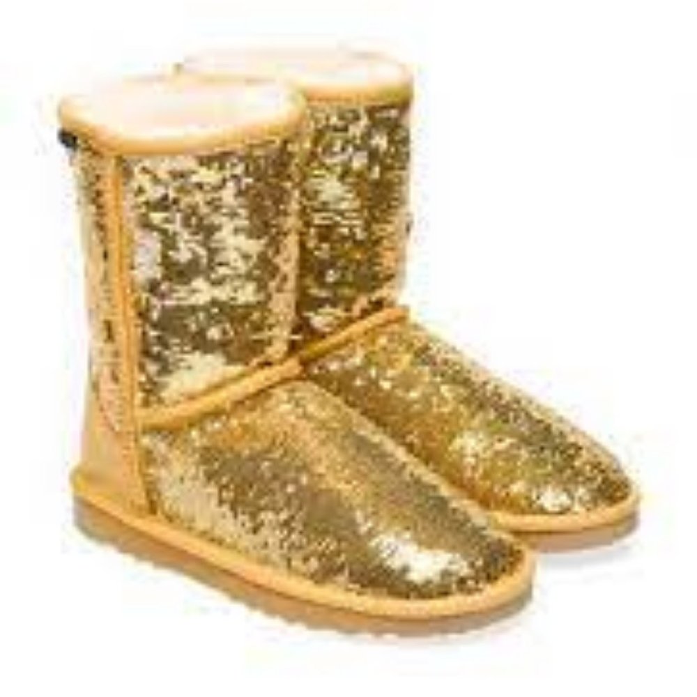 UGG Australia 2 tone sequin sheepskin boot